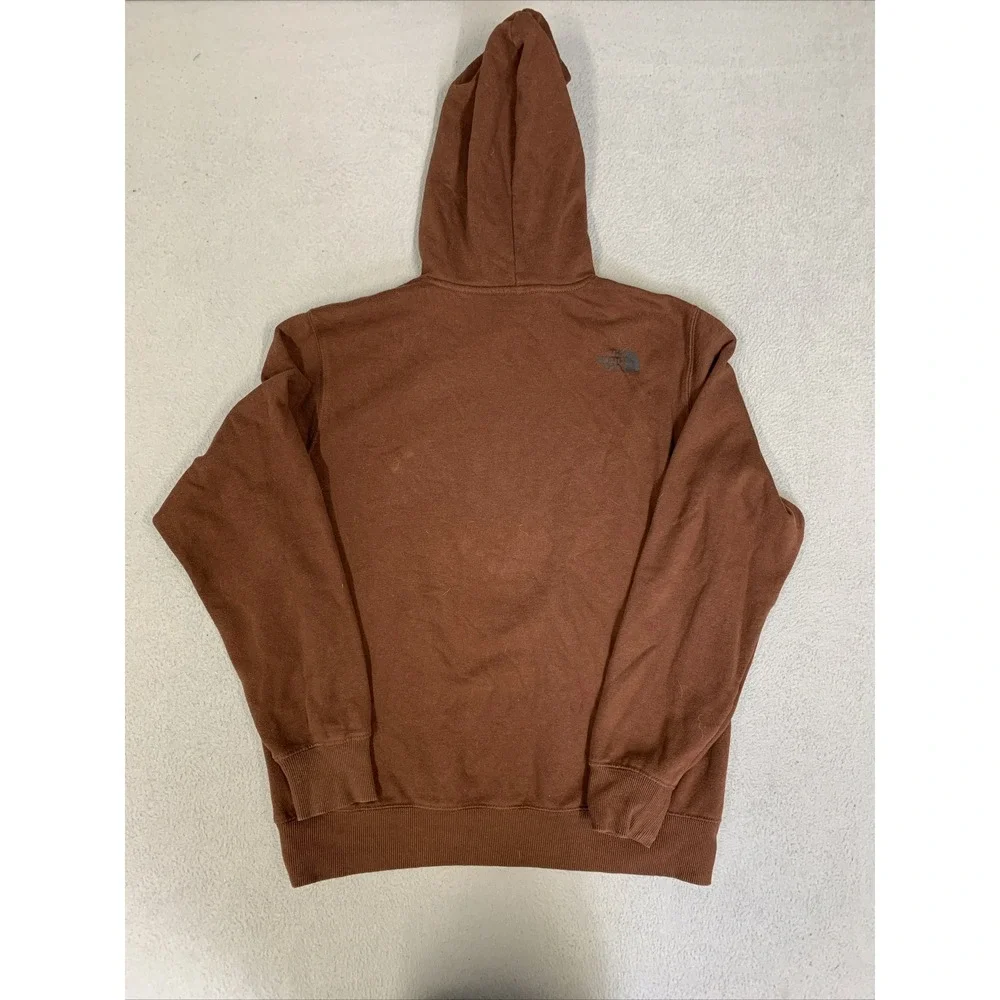 The North Face Hoodie Men's Small Bear Long Sleeve Pullover Sweater Brown‎